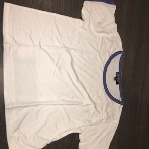 Top shop blue rimmed top